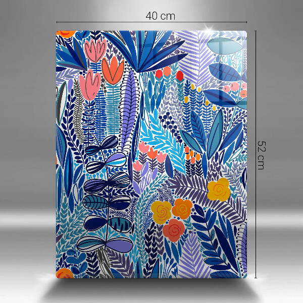 Glass worktop saver Painted meadow