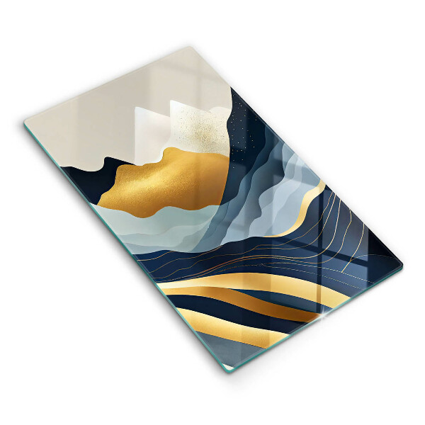 Glass worktop saver Abstract mountains