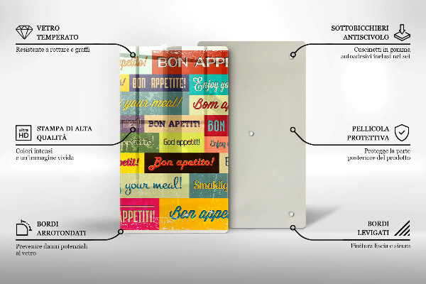 Cutting board Enjoy your meal transcriptions