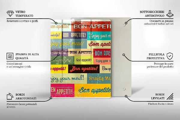 Cutting board Enjoy your meal transcriptions
