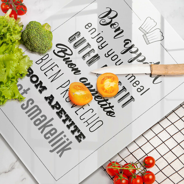 Cutting board Kitchen inscription, sentence