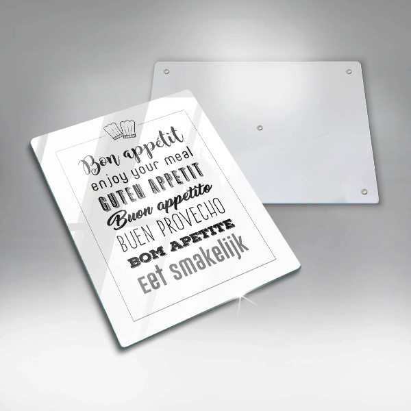 Cutting board Kitchen inscription, sentence