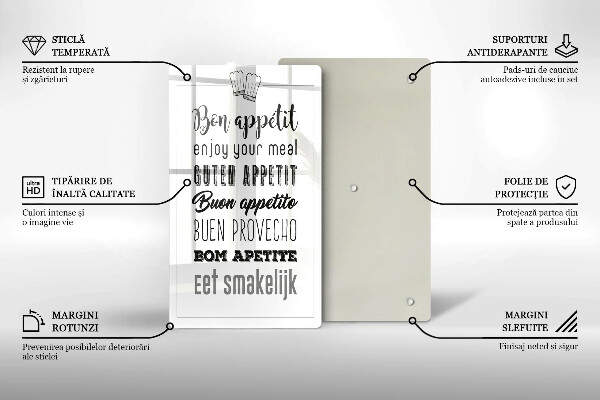 Cutting board Kitchen inscription, sentence