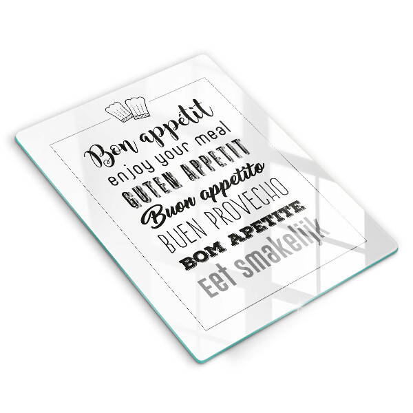 Cutting board Kitchen inscription, sentence