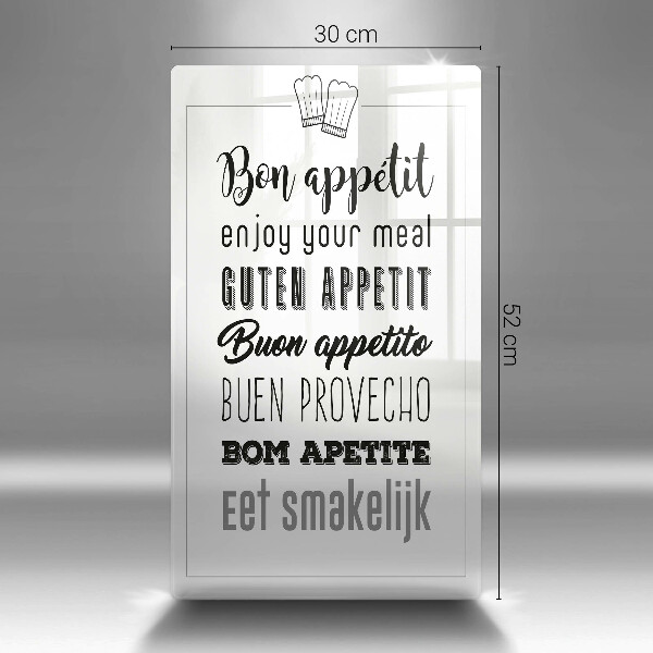 Cutting board Kitchen inscription, sentence