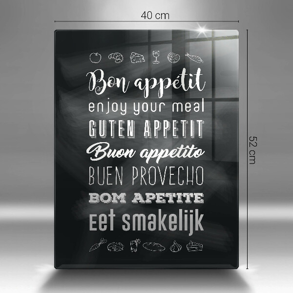 Cutting board Kitchen inscription, sentence