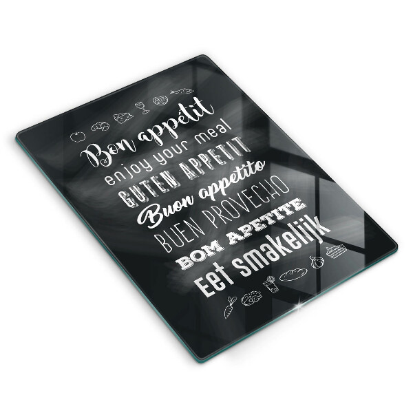 Cutting board Kitchen inscription, sentence