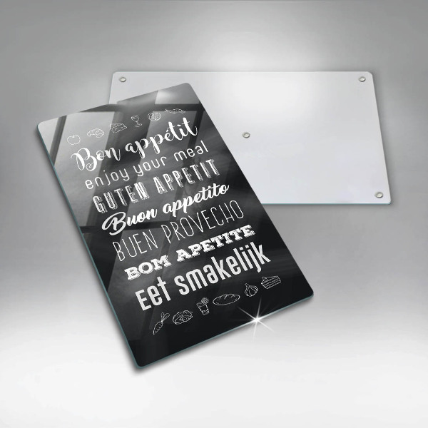 Cutting board Kitchen inscription, sentence