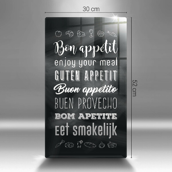 Cutting board Kitchen inscription, sentence