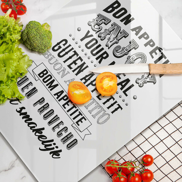 Cutting board Inscription to the kitchen, sentence