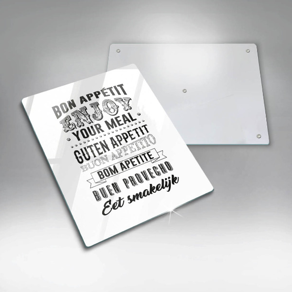 Cutting board Inscription to the kitchen, sentence