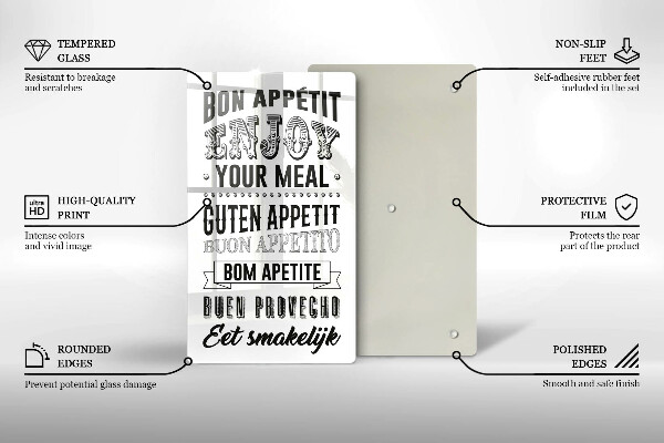 Cutting board Inscription to the kitchen, sentence