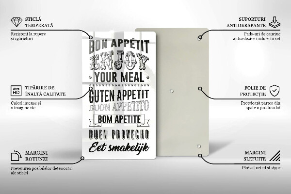 Cutting board Inscription to the kitchen, sentence