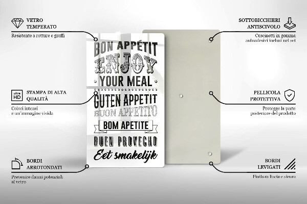 Cutting board Inscription to the kitchen, sentence