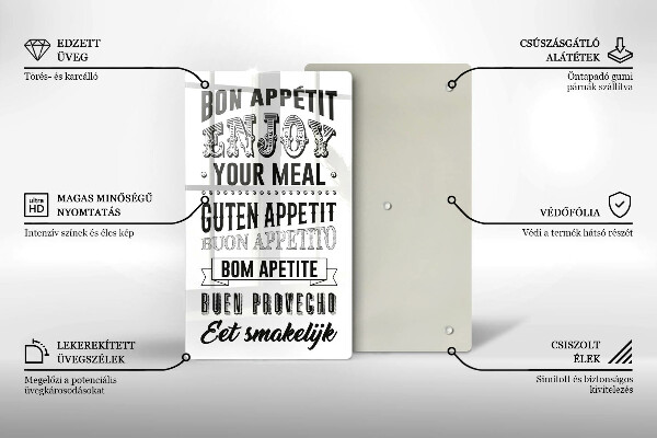 Cutting board Inscription to the kitchen, sentence