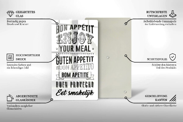 Cutting board Inscription to the kitchen, sentence