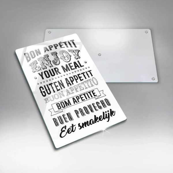 Cutting board Inscription to the kitchen, sentence