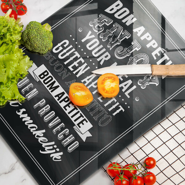 Cutting board Inscription to the kitchen, sentence