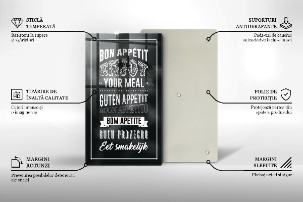 Cutting board Inscription to the kitchen, sentence