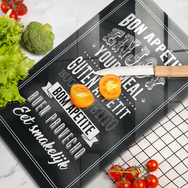 Cutting board Inscription to the kitchen, sentence