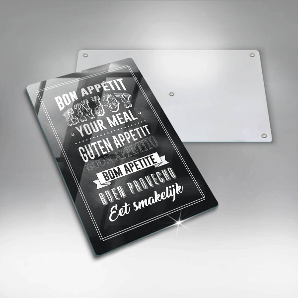 Cutting board Inscription to the kitchen, sentence