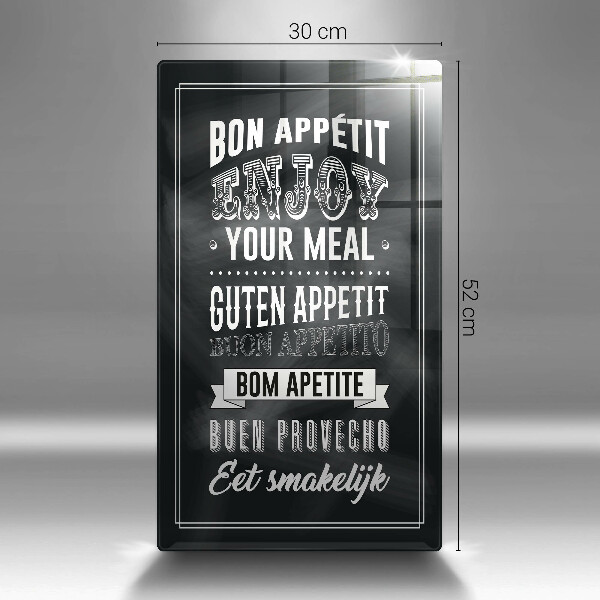 Cutting board Inscription to the kitchen, sentence