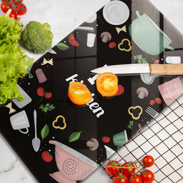 Cutting board Illustration I Love Kitchen