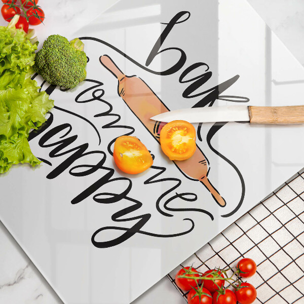 Cutting board Bake some happy