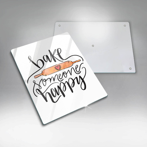 Cutting board Bake some happy