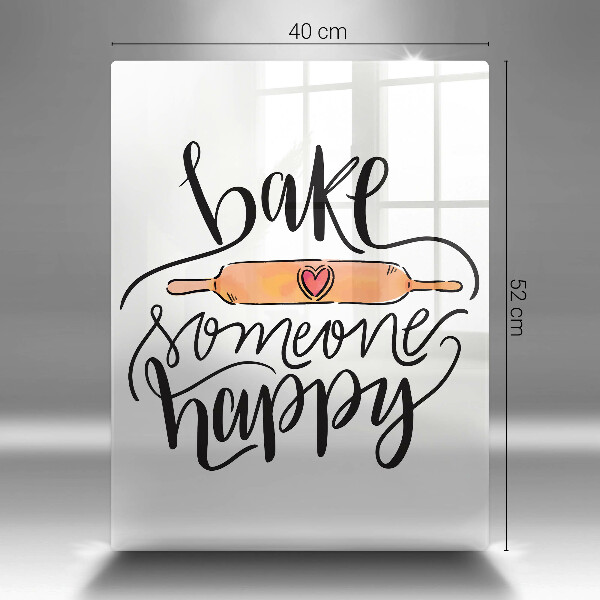 Cutting board Bake some happy