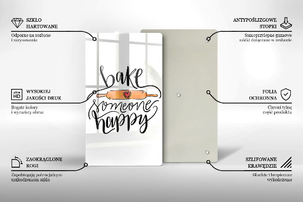 Cutting board Bake some happy