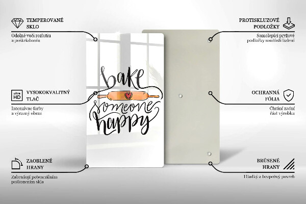 Cutting board Bake some happy