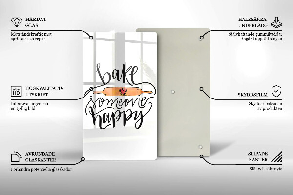 Cutting board Bake some happy