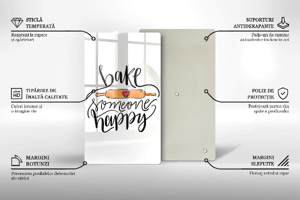 Cutting board Bake some happy