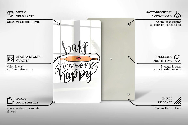 Cutting board Bake some happy