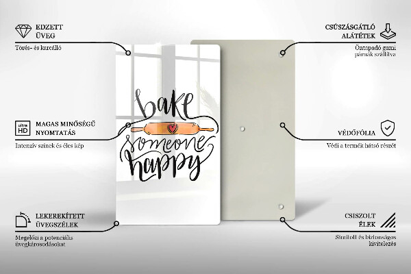 Cutting board Bake some happy