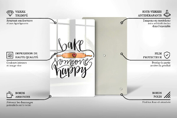 Cutting board Bake some happy