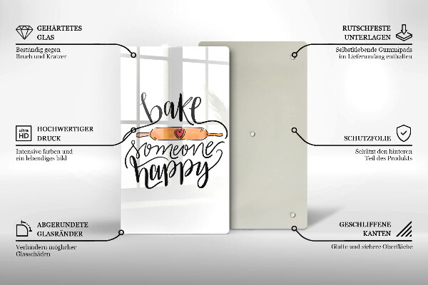 Cutting board Bake some happy