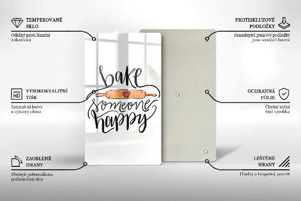 Cutting board Bake some happy