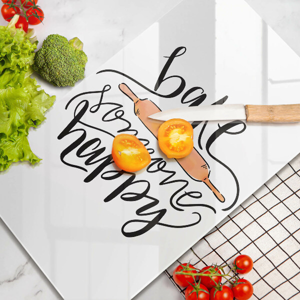 Cutting board Bake some happy
