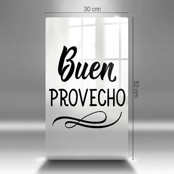 Glass worktop saver The inscription Buen Provecho