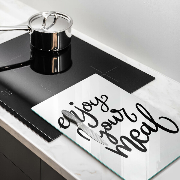 Glass worktop saver The inscription Enjoy Yout Meal