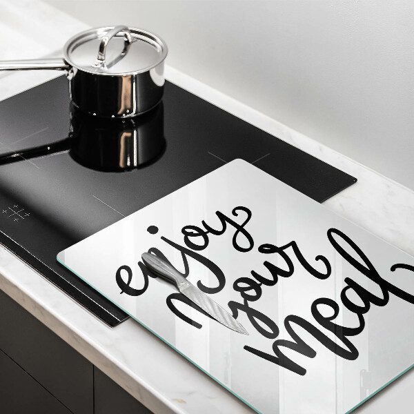 Glass worktop saver The inscription Enjoy Yout Meal