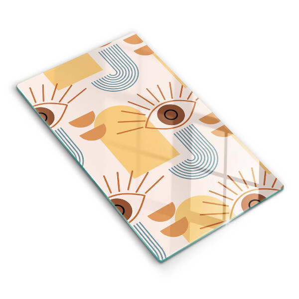 Cutting board Boho pattern eyes