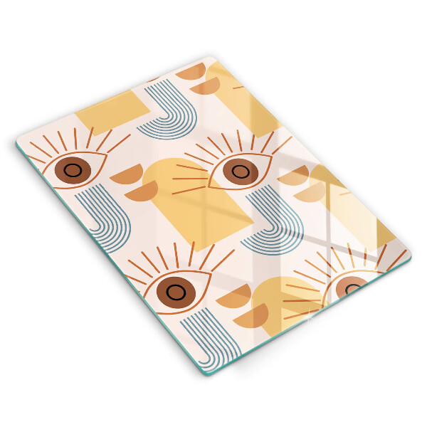 Cutting board Boho pattern eyes