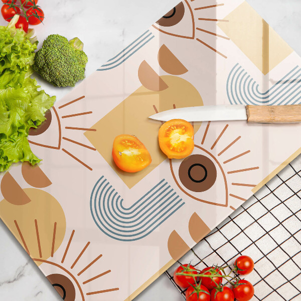 Cutting board Boho pattern eyes