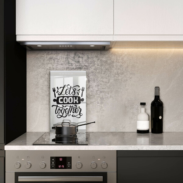 Cutting board The inscription Let's Cook Together