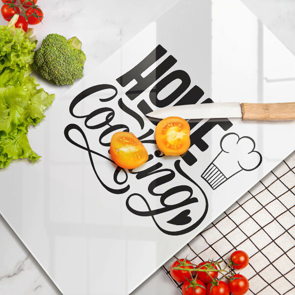 Cutting board Home Cooking inscription