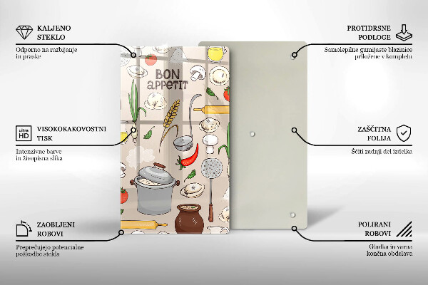 Glass worktop saver Kitchen illustration