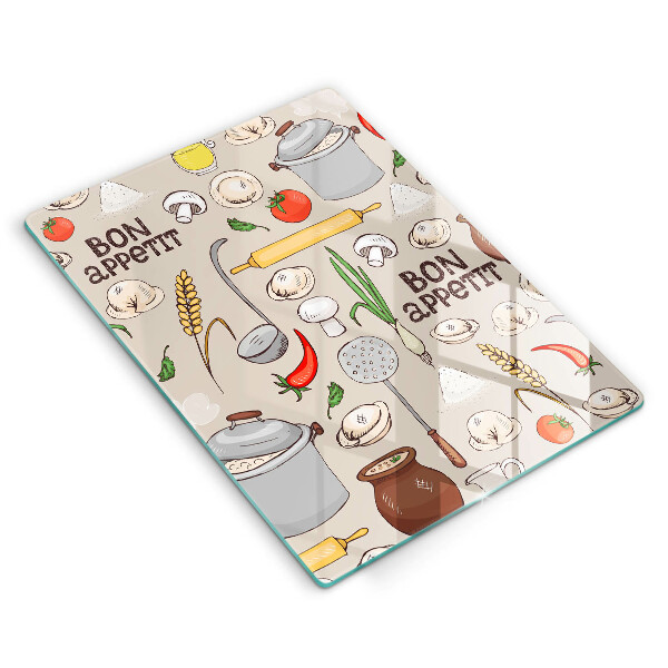 Glass worktop saver Kitchen illustration